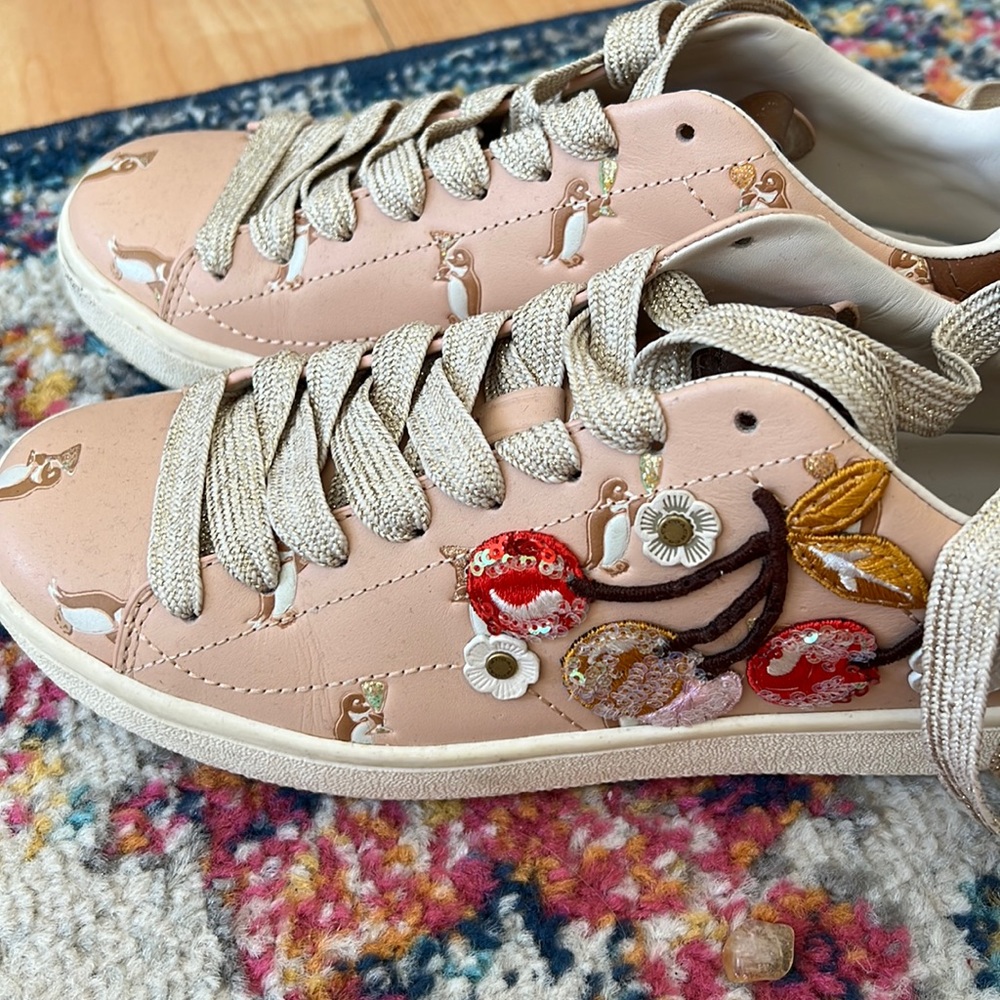 Coach HARD TO FIND Cherry/penguin sneakers